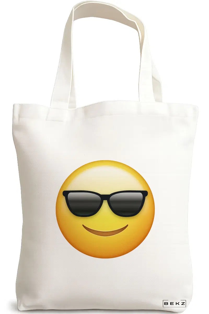 Sacosa Cumparaturi Textila, Geanta Tote, model Cool, 38x34.5 cm, Alba, BEKZ®