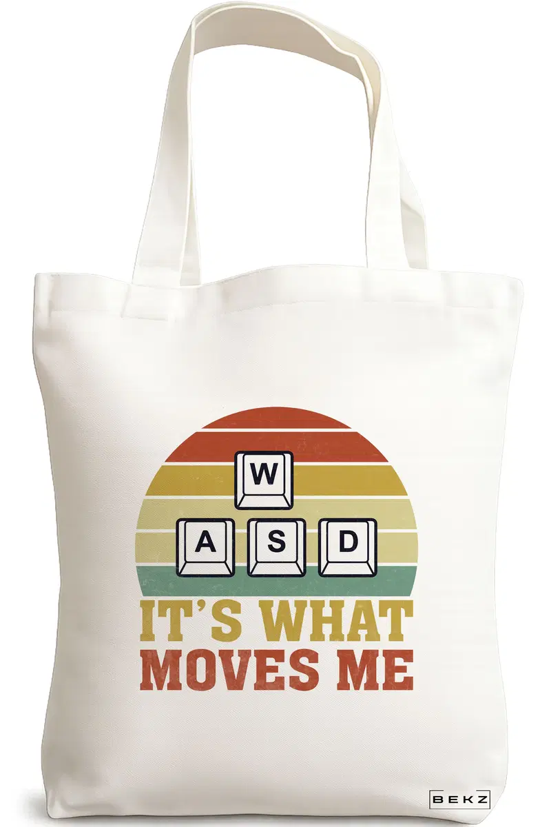 Sacosa Cumparaturi Textila, Geanta Tote, model Gamer, 38x34.5 cm, Alba, BEKZ®