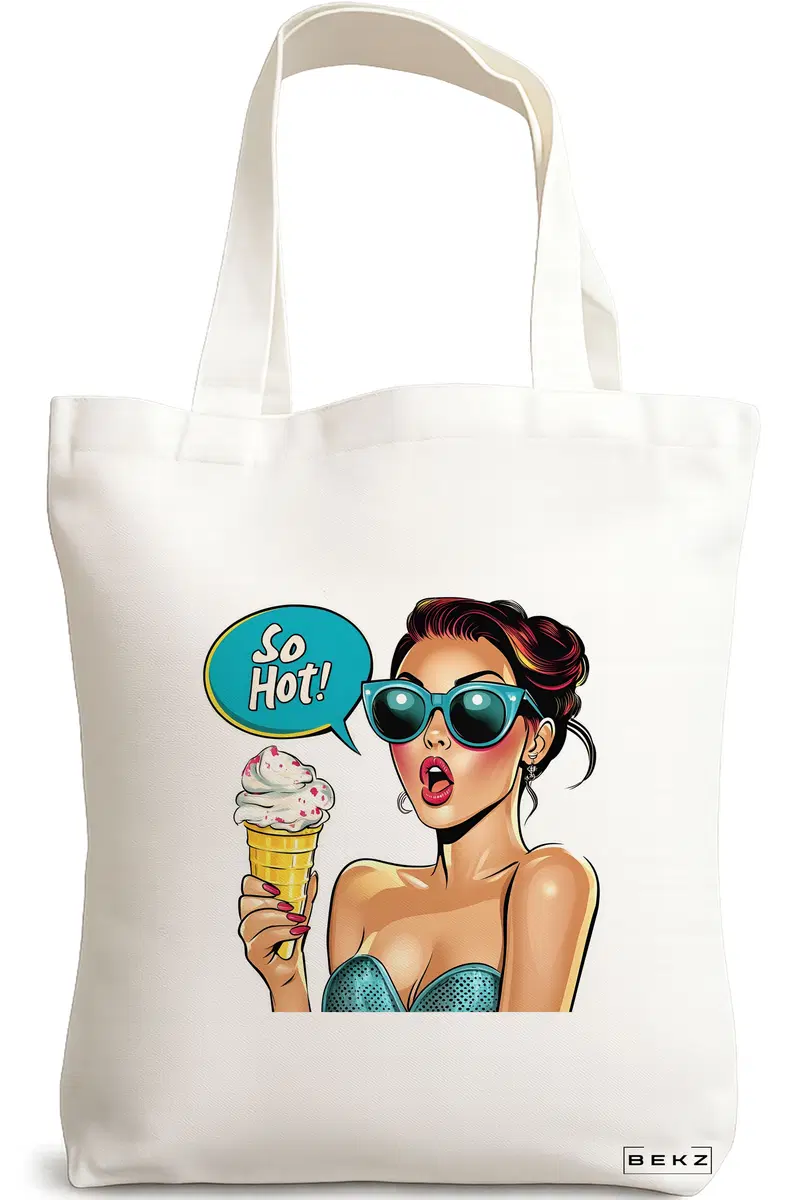 Sacosa Cumparaturi Textila, Geanta Tote, model Sip and Style 4 38 x 34.5 cm, Alb, BEKZ®