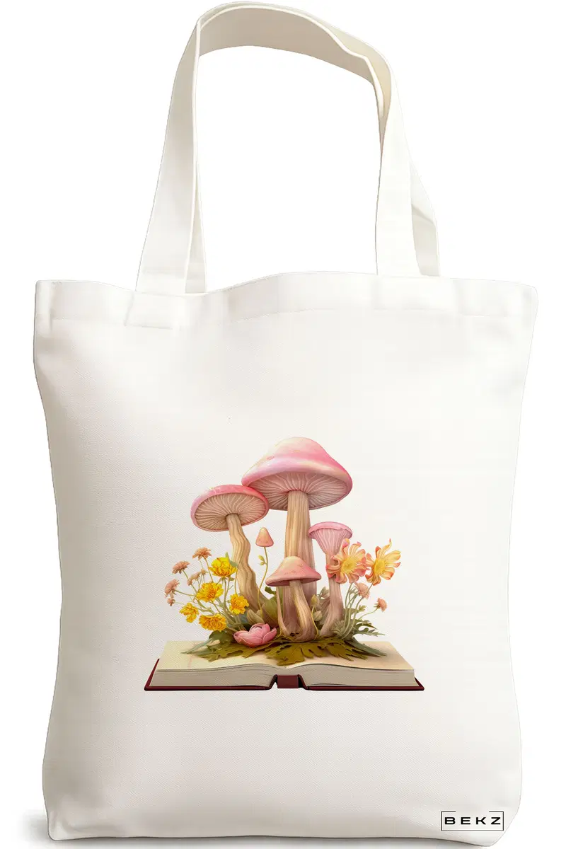 Sacosa Cumparaturi Textila, Geanta Tote, model Books 52 38 x 34.5 cm, Alb, BEKZ®