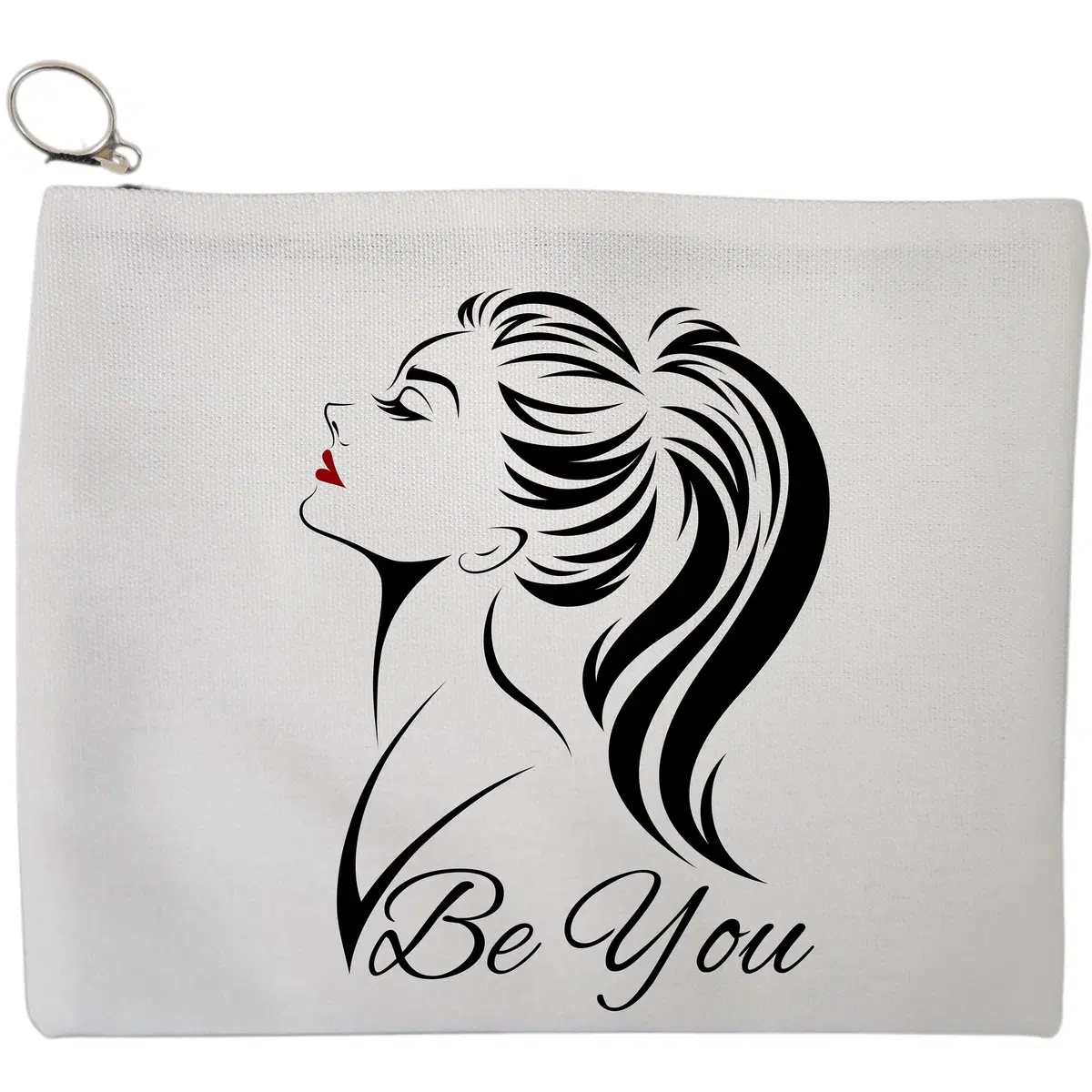 Portfard Cosmetice tip Plic, model Be You, 23x18 cm, Alb, BEKZ®