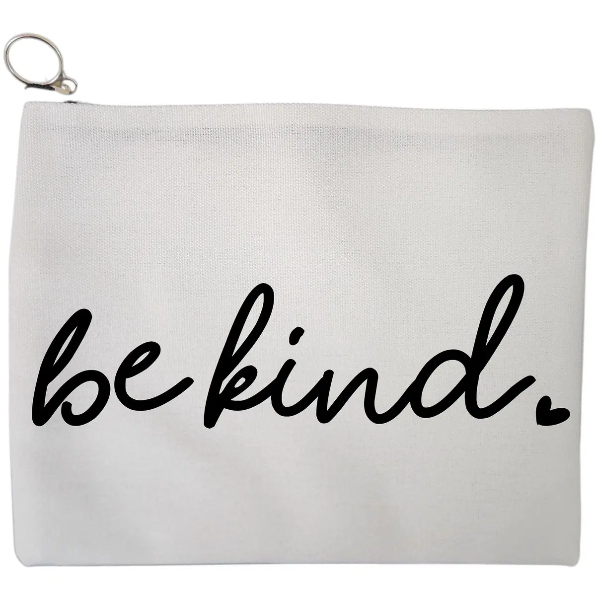 Portfard Cosmetice tip Plic, model Be kind, 23x18 cm, Alb, BEKZ®