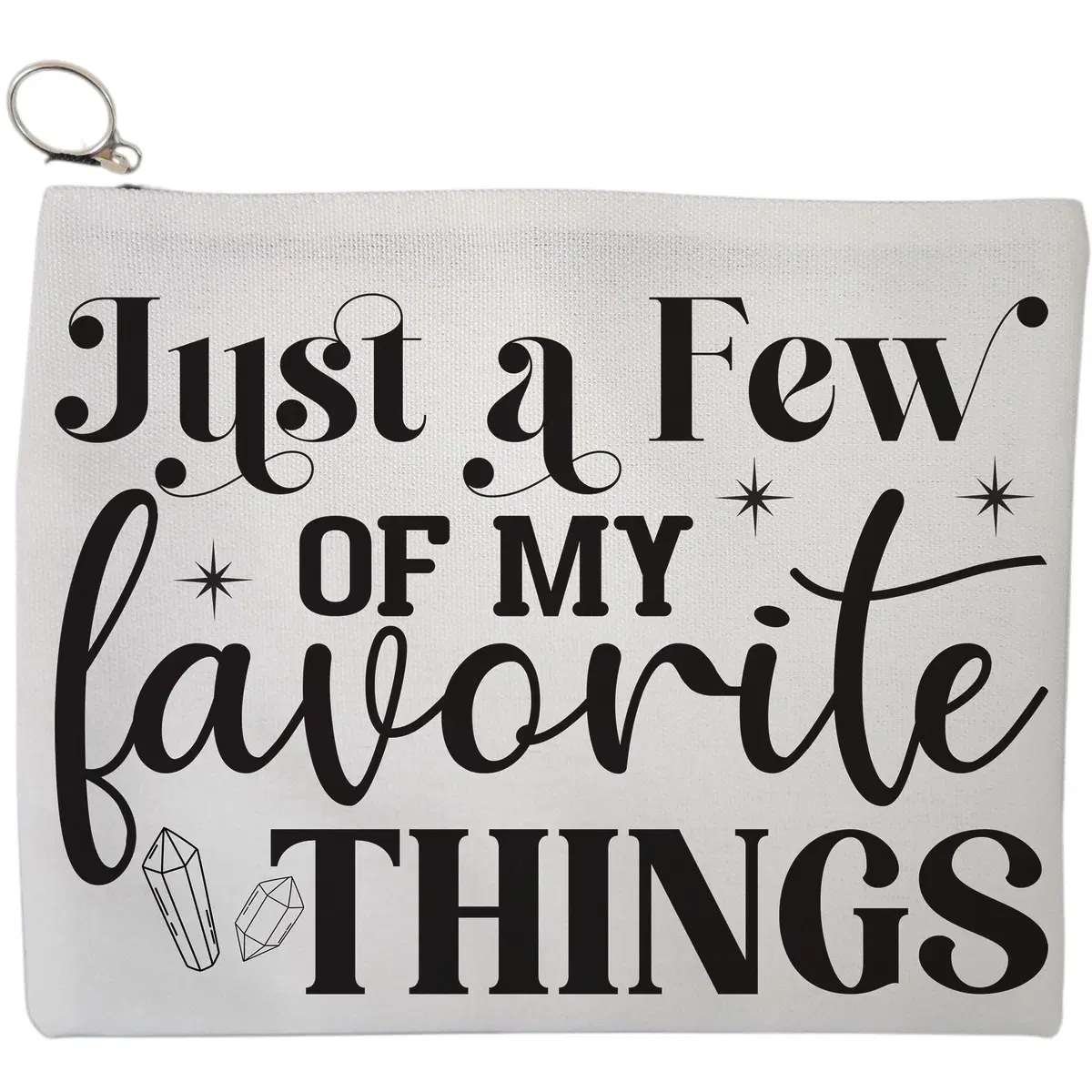 Portfard Cosmetice tip Plic, model Just a few of my favorite things, 23x18 cm, Alb, BEKZ®
