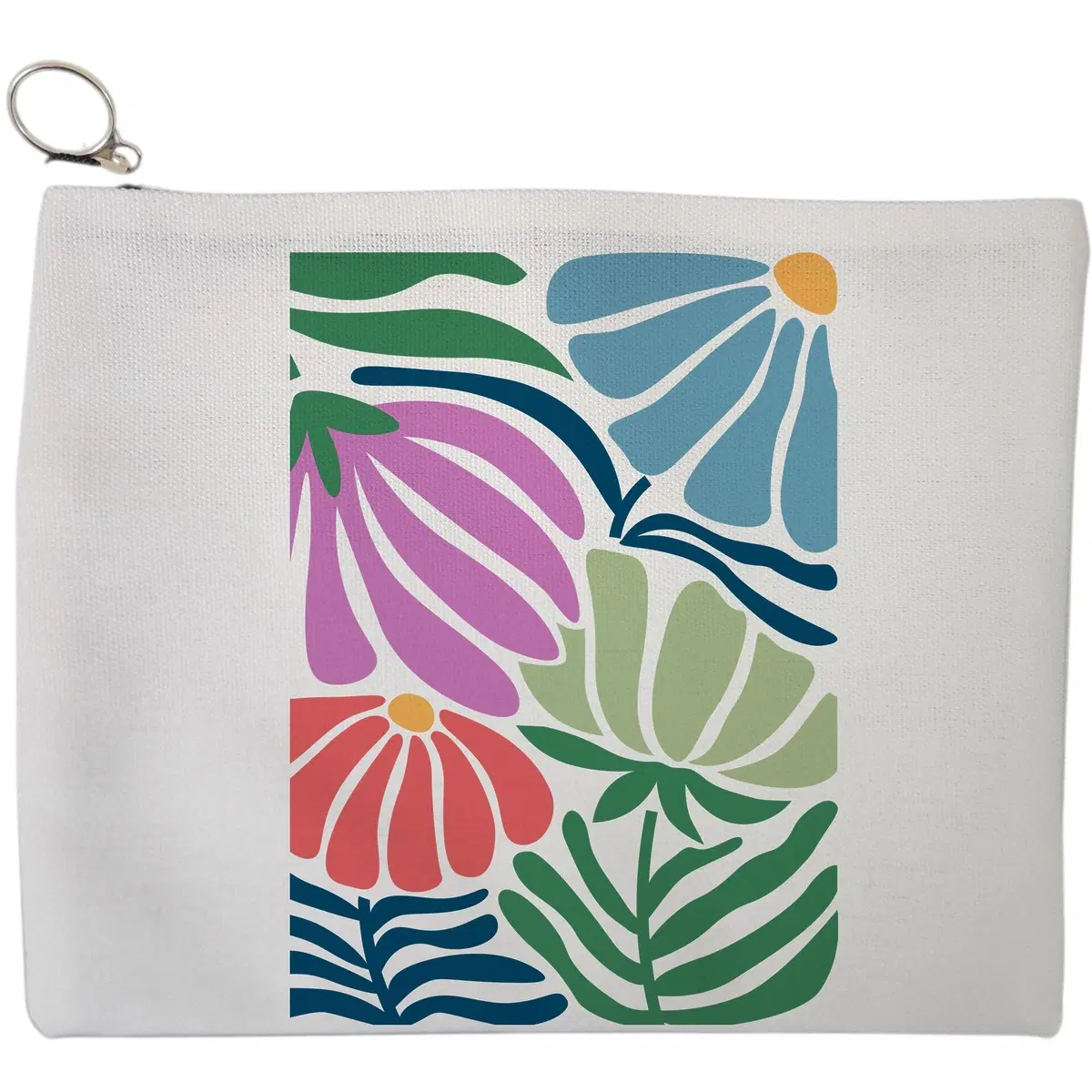 Portfard Cosmetice tip Plic Boho Style 10, 23x18 cm, Alb, BEKZ®