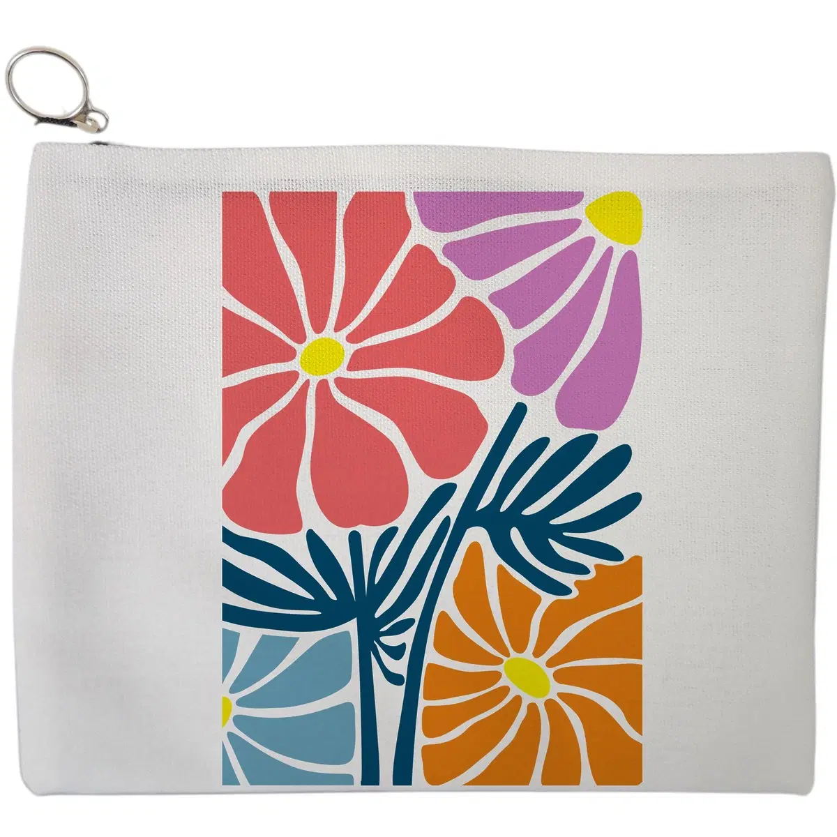 Portfard Cosmetice tip Plic Boho Style 11, 23x18 cm, Alb, BEKZ®