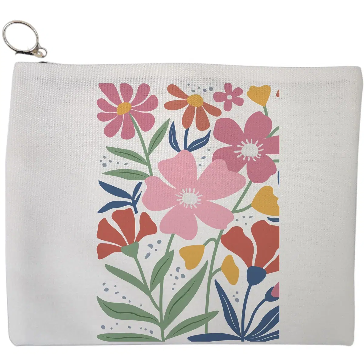 Portfard Cosmetice tip Plic Boho Style 16, 23x18 cm, Alb, BEKZ®