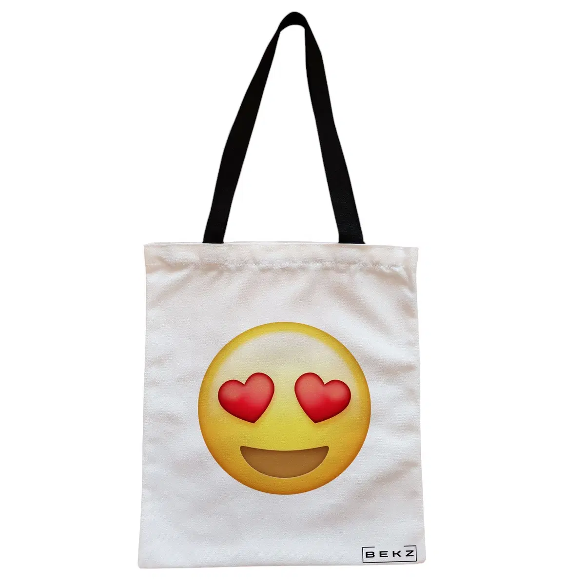 Geanta Canvas Tote pentru femei, model Love, 38x34.5 cm, Alba, BEKZ®