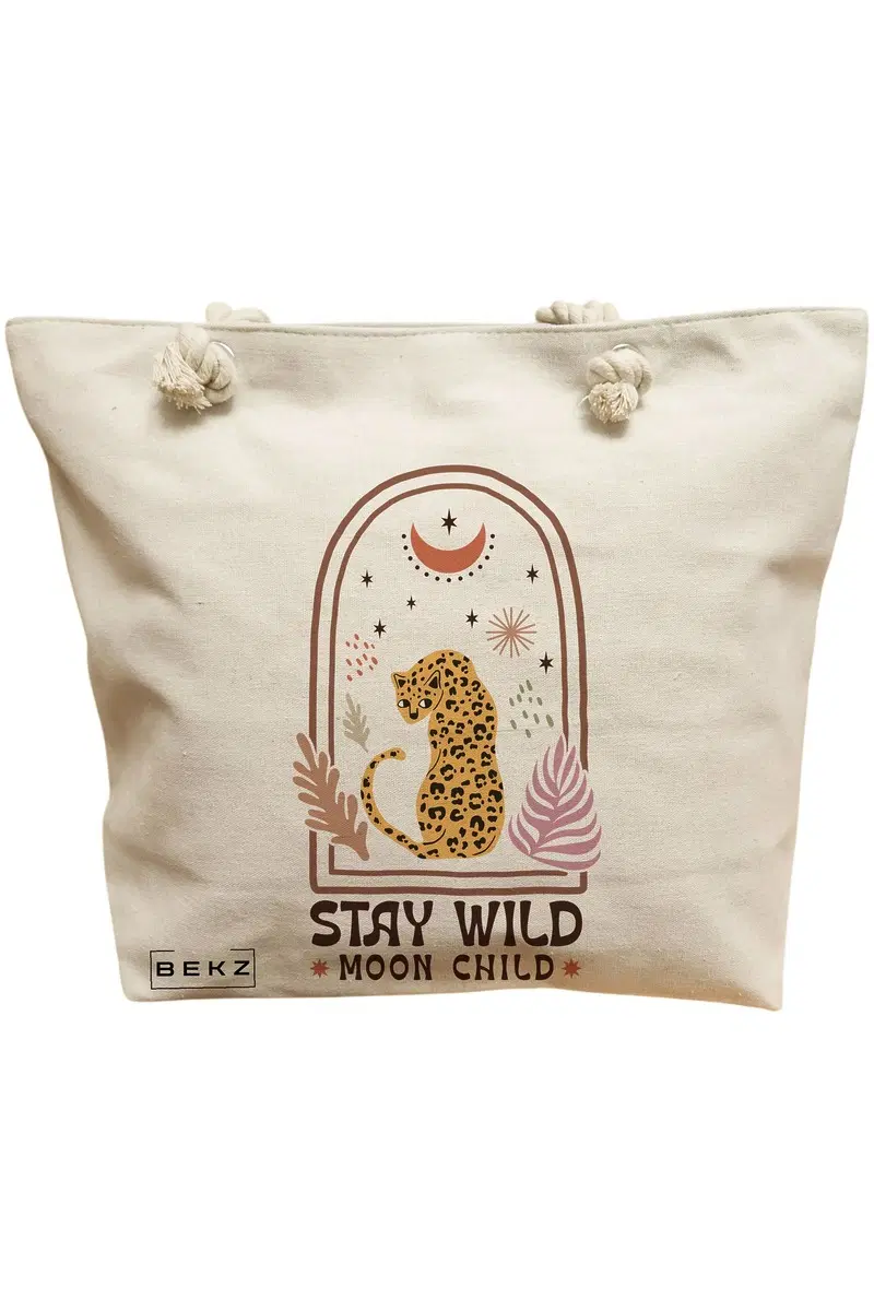 Geanta Canvas Tote pentru femei Boho Style 2