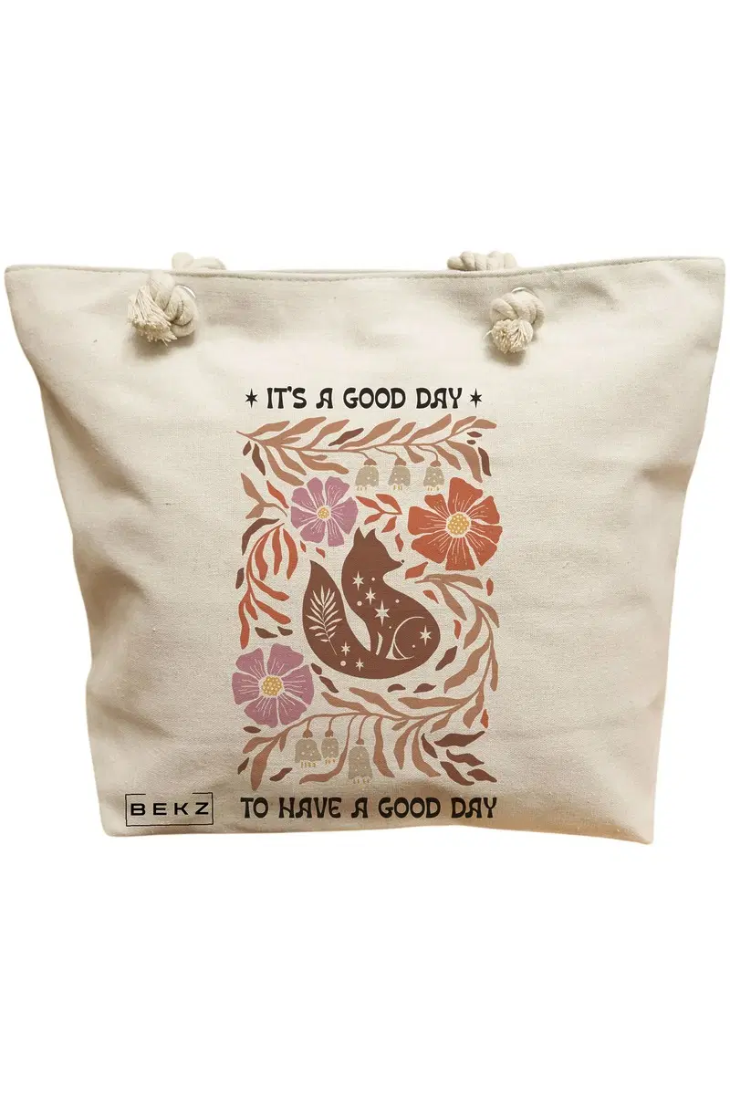Geanta Canvas Tote pentru femei Boho Style 5
