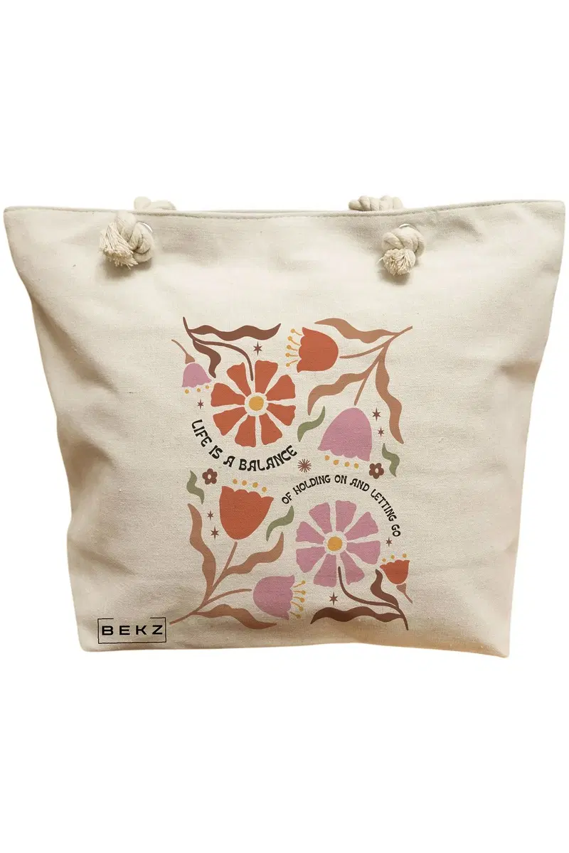 Geanta Canvas Tote pentru femei Boho Style 7