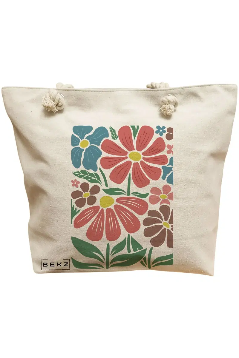 Geanta Canvas Tote pentru femei Boho Style 8
