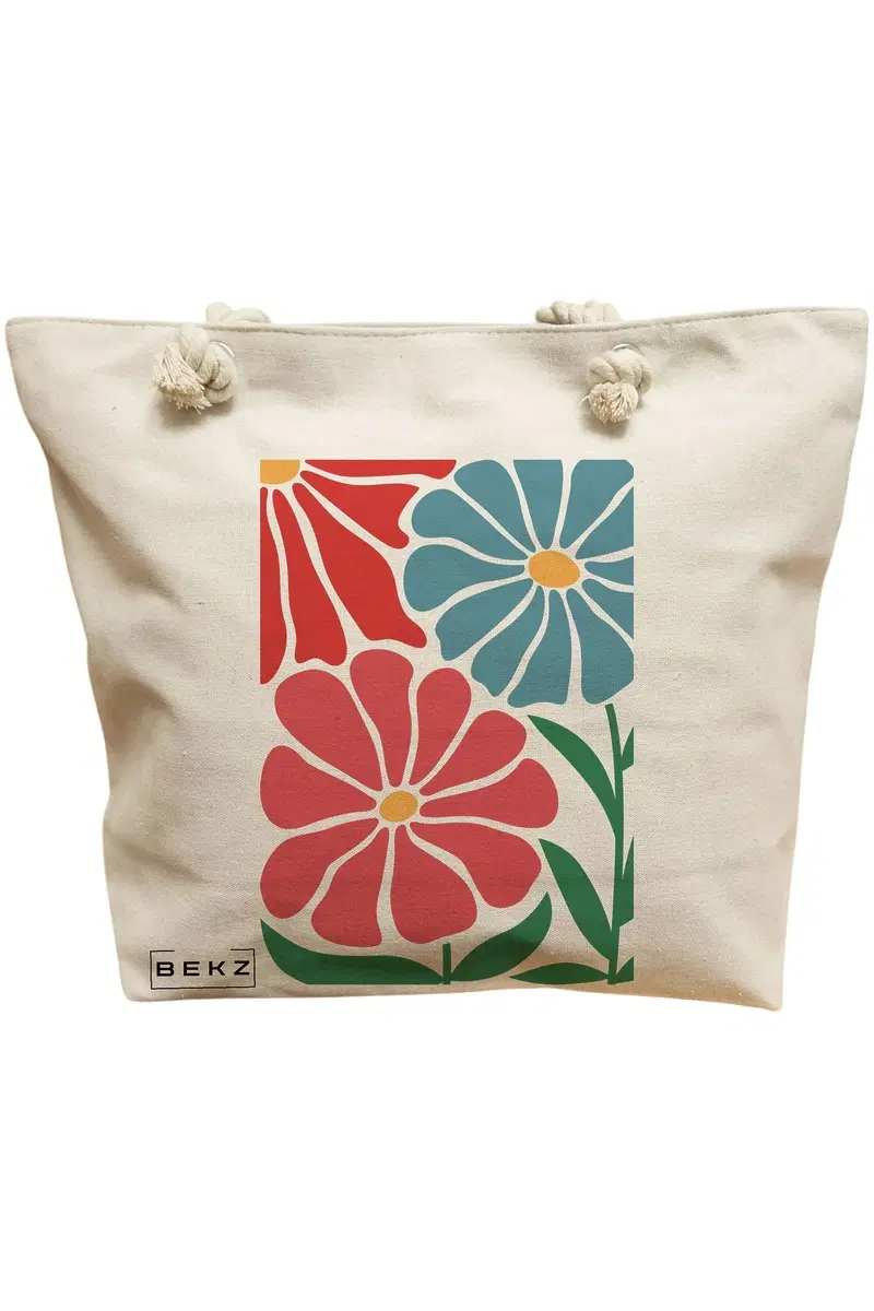 Geanta Canvas Tote pentru femei Boho Style 9