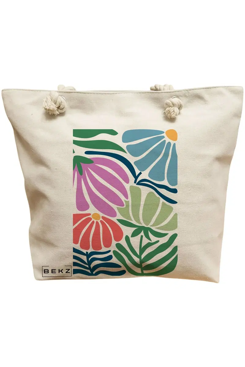 Geanta Canvas Tote pentru femei Boho Style 10