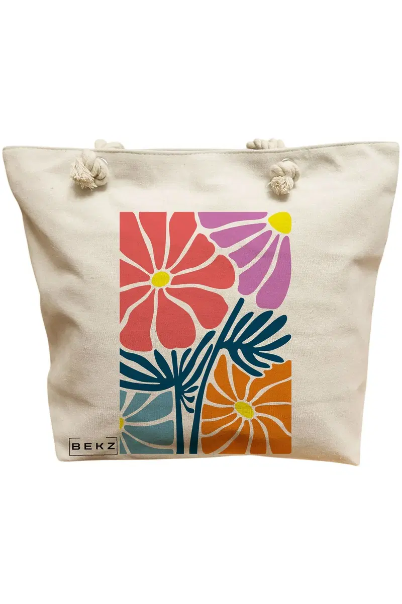 Geanta Canvas Tote pentru femei Boho Style 11