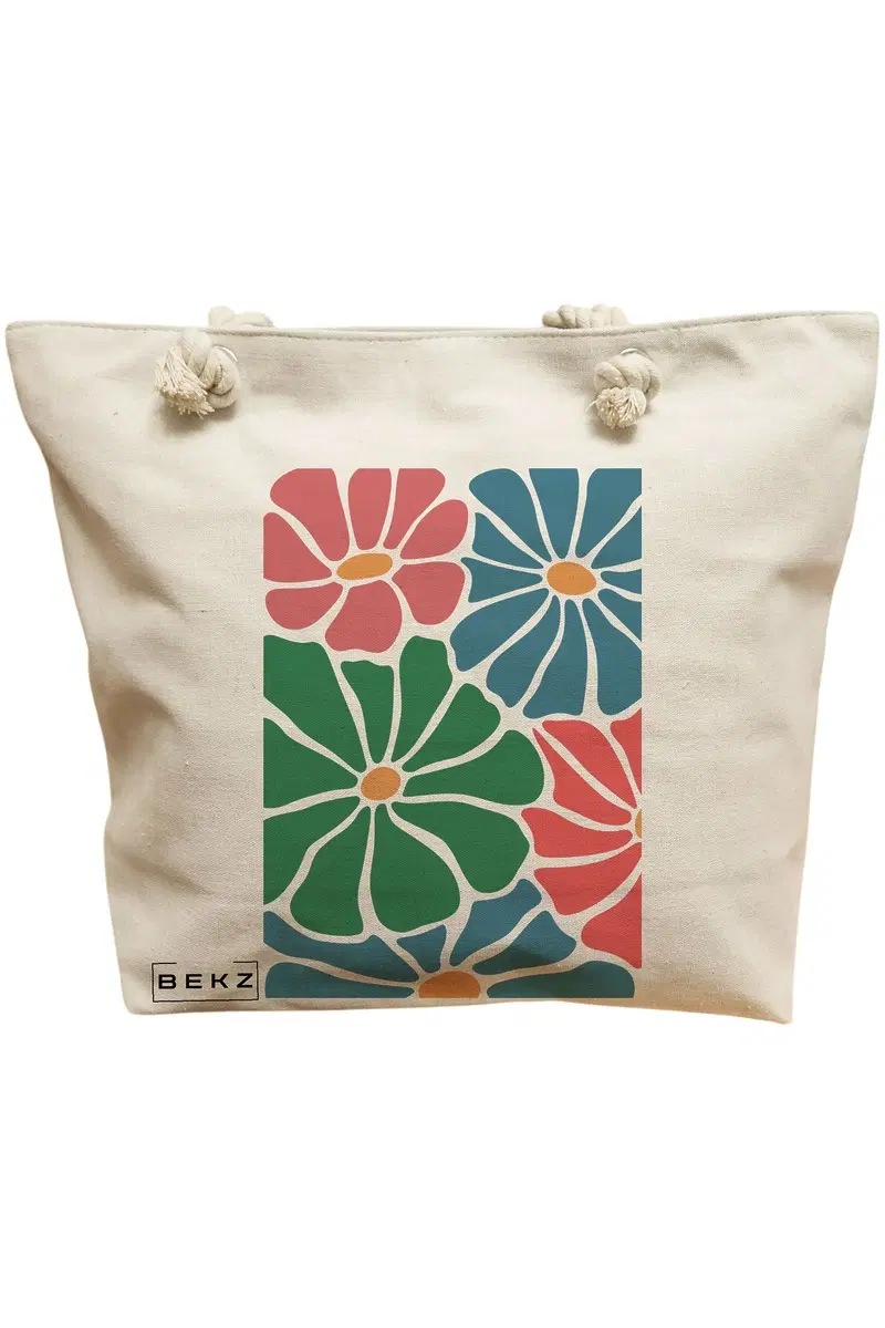 Geanta Canvas Tote pentru femei Boho Style 12
