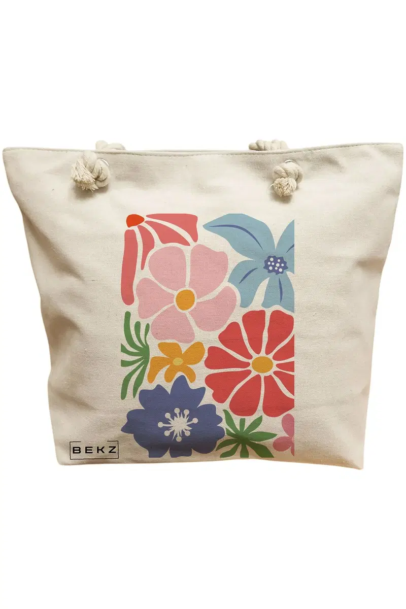 Geanta Canvas Tote pentru femei Boho Style 15