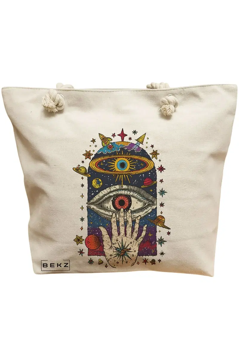 Geanta Canvas Tote pentru femei Energy Mood 4