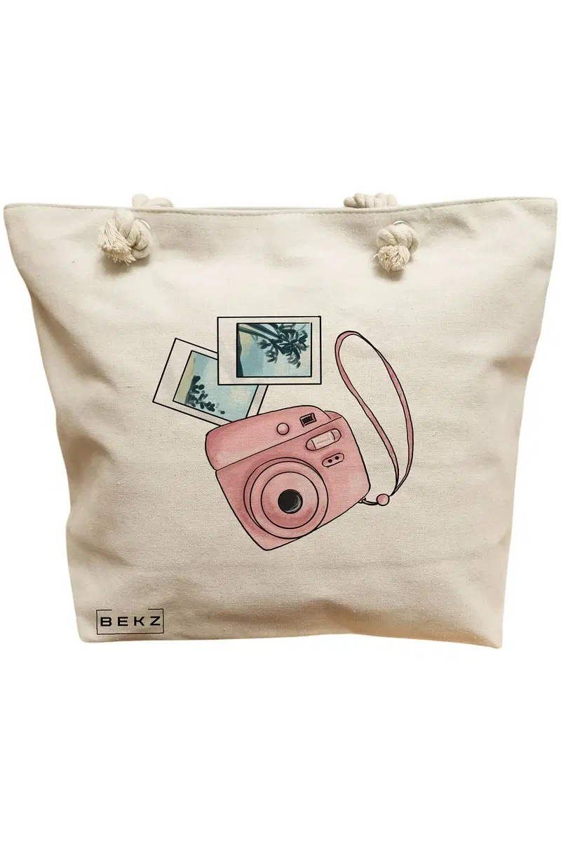Geanta Canvas Tote pentru femei Travel Girl 13