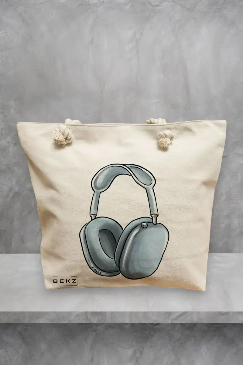 Geanta de Plaja Canvas Tote pentru femei Travel Girl 16, 40x51 cm, Bej, BEKZ®