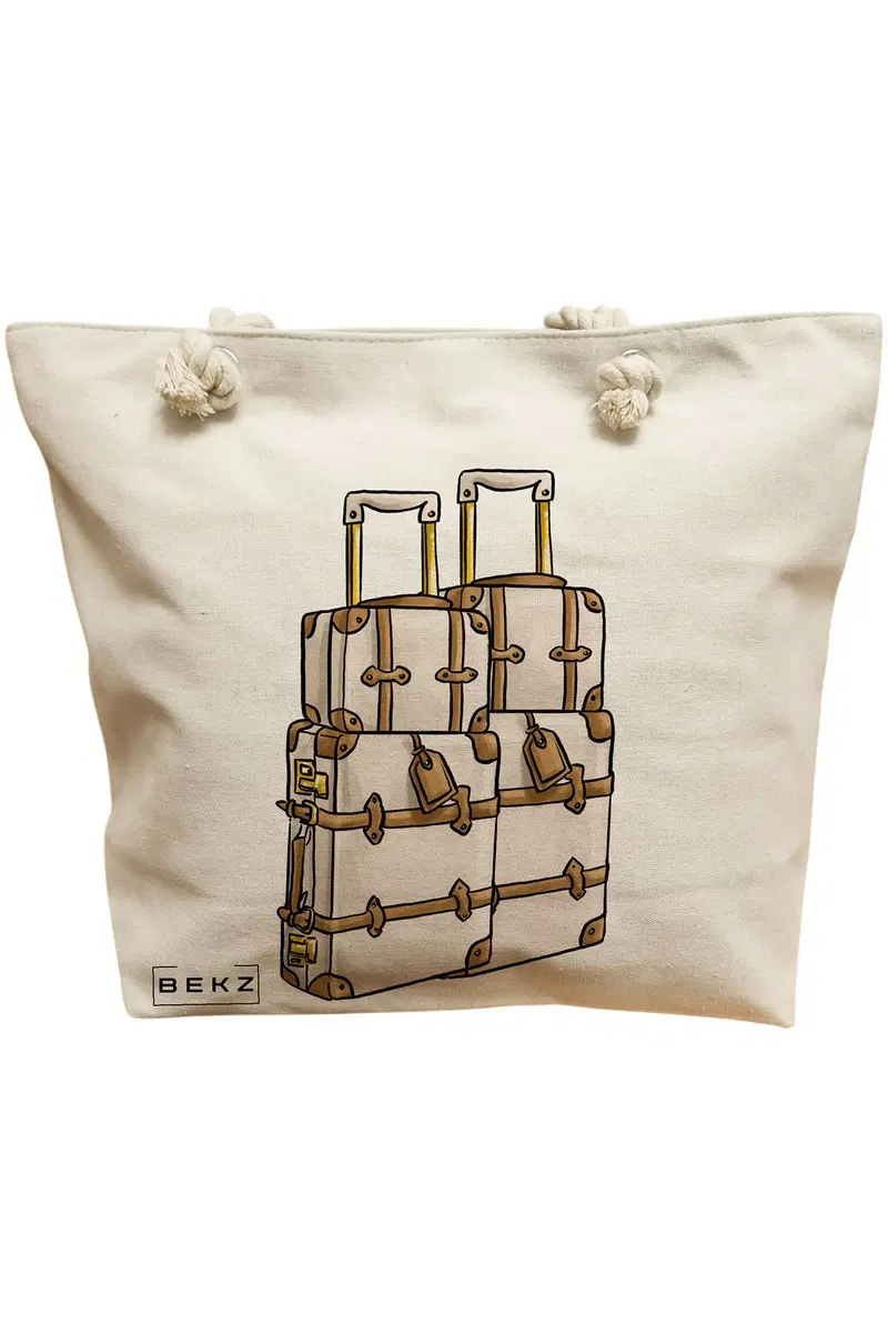 Geanta Canvas Tote pentru femei Travel Girl 17