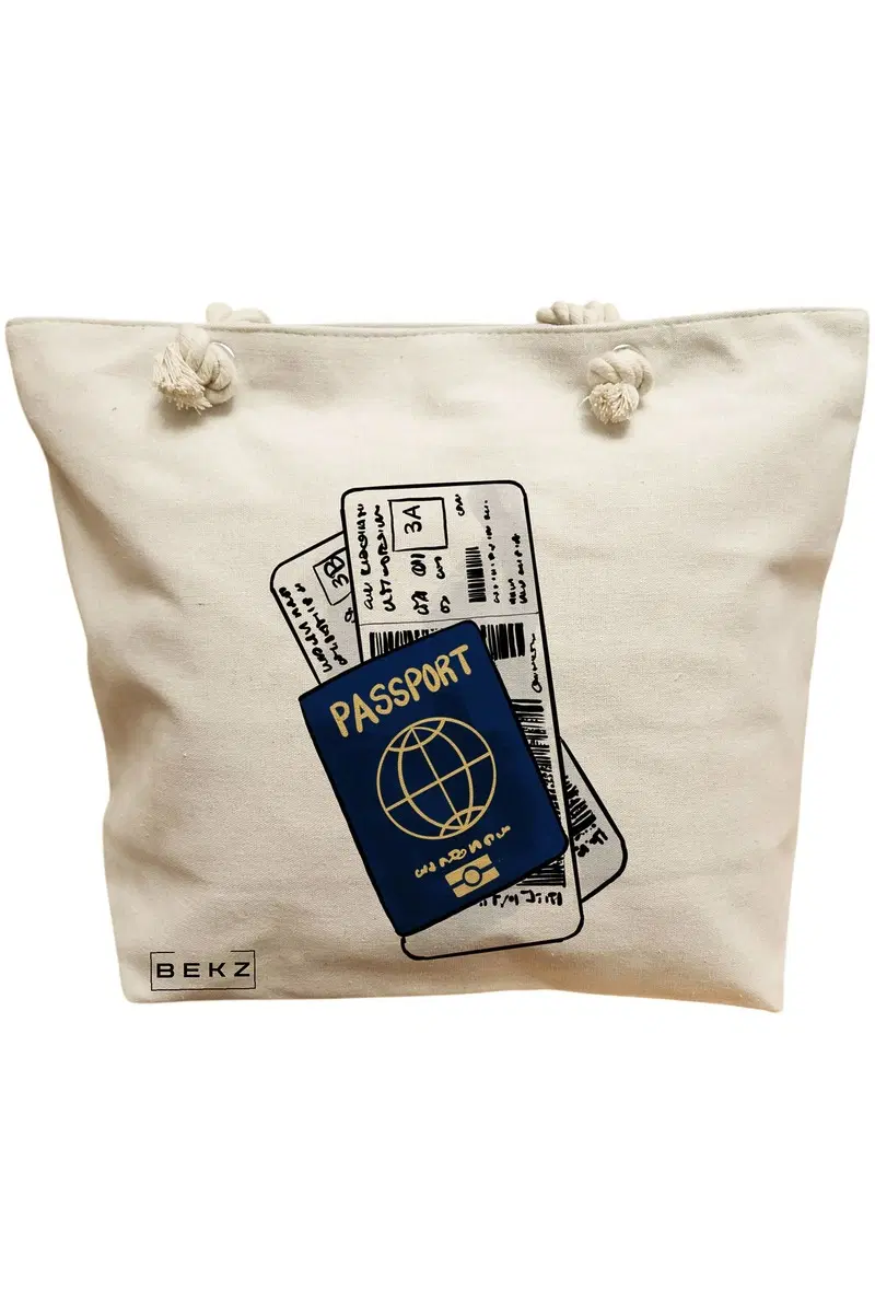 Geanta Canvas Tote pentru femei Travel Girl 17