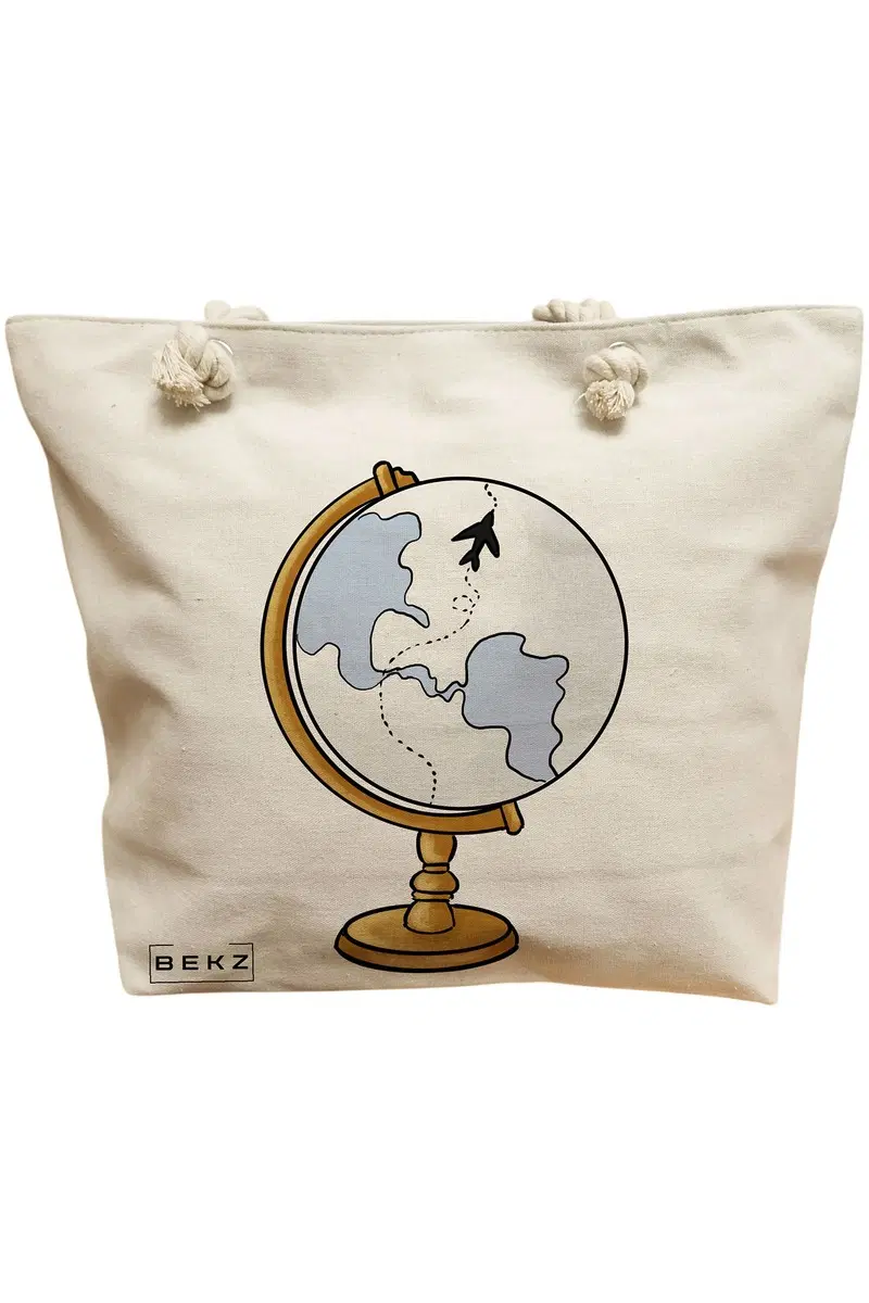 Geanta Canvas Tote pentru femei Travel Girl 17