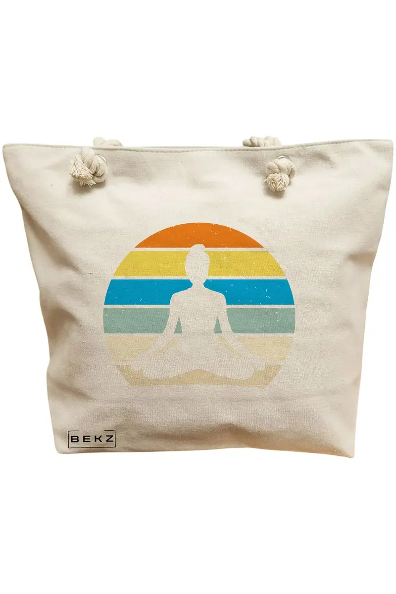 Geanta Canvas Tote pentru femei Yoga 9