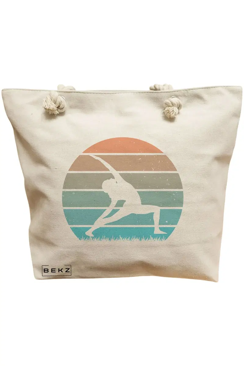 Geanta Canvas Tote pentru femei Yoga 10