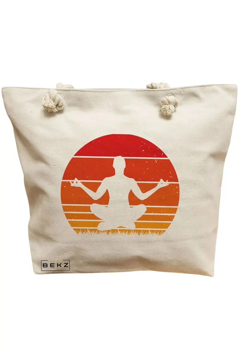 Geanta Canvas Tote pentru femei Yoga 11