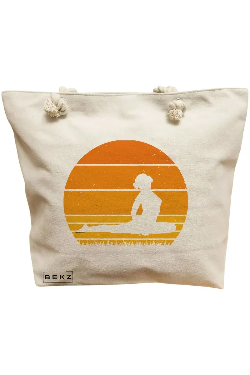 Geanta Canvas Tote pentru femei Yoga 12