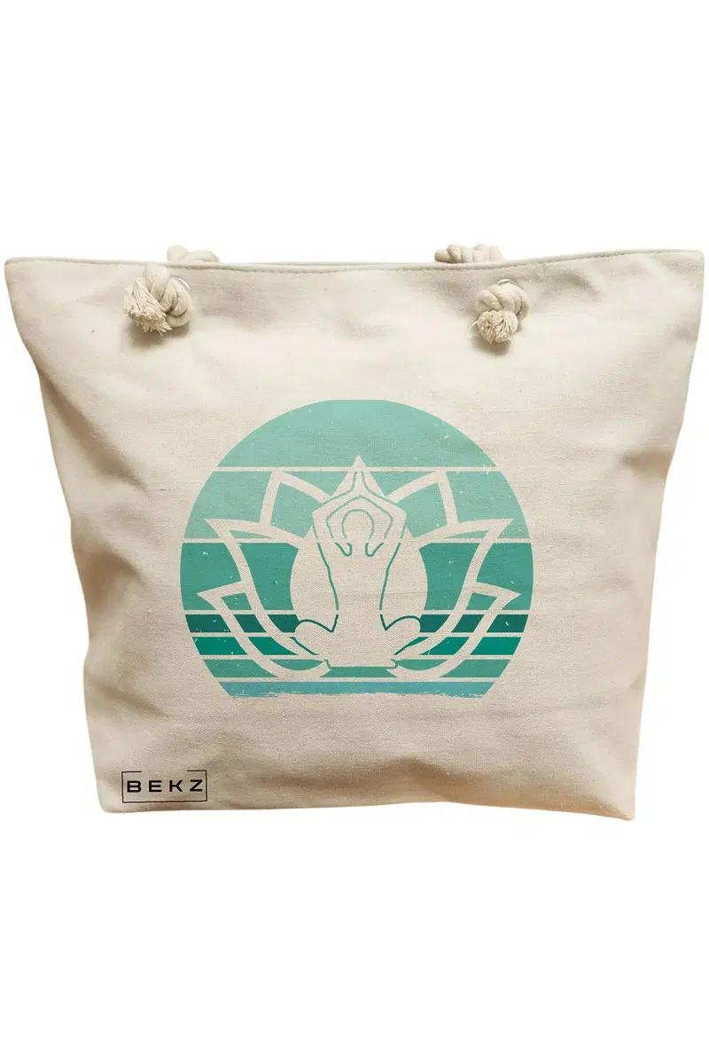 Geanta Canvas Tote pentru femei Yoga 13