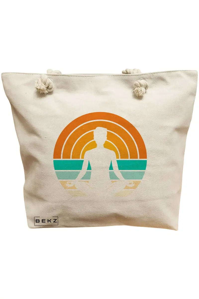 Geanta Canvas Tote pentru femei Yoga 14