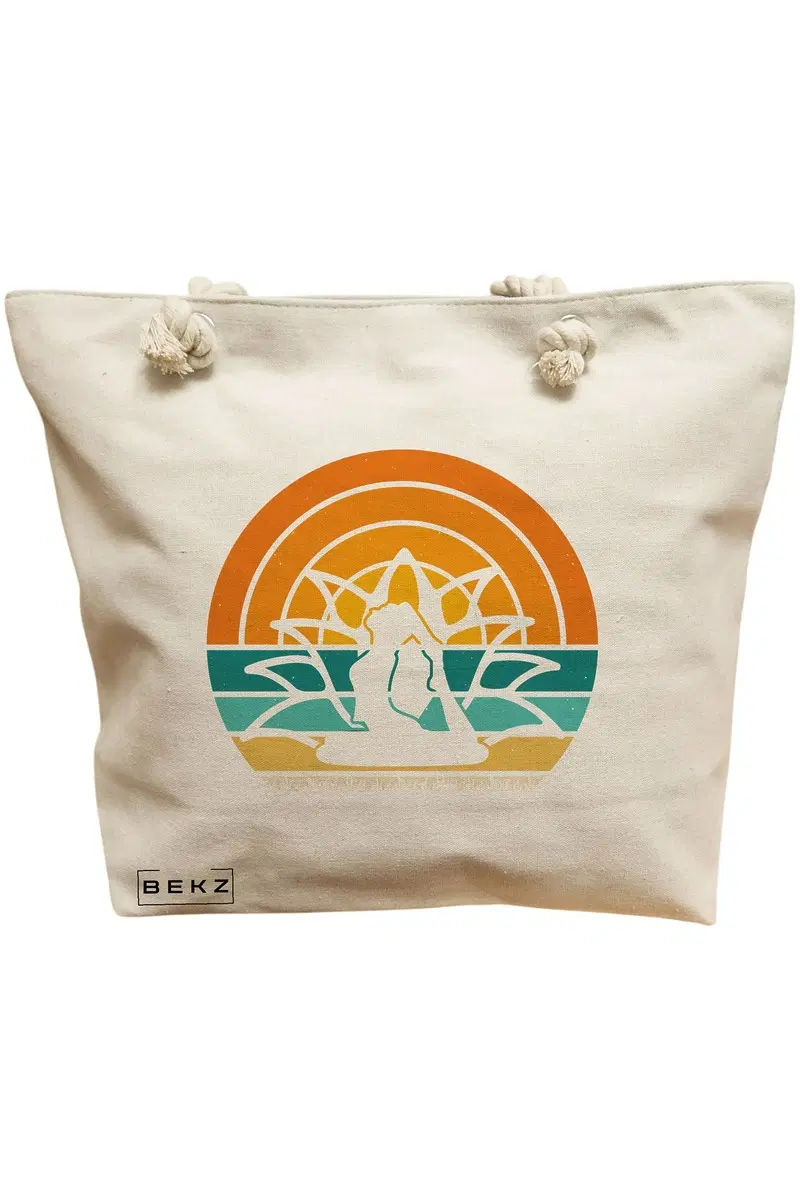 Geanta Canvas Tote pentru femei Yoga 15