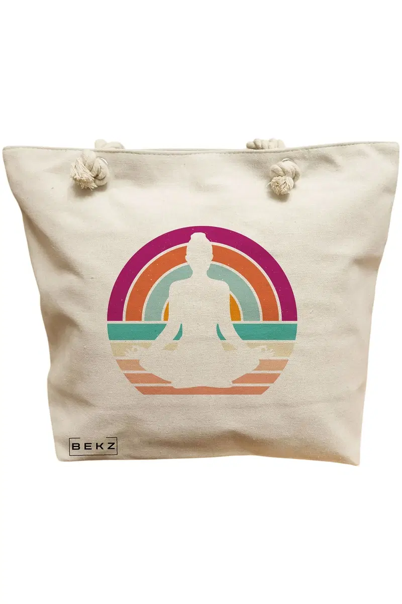 Geanta Canvas Tote pentru femei Yoga 17