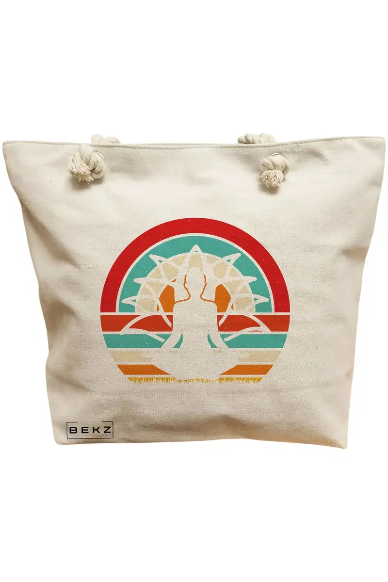 Geanta Canvas Tote pentru femei Yoga 18