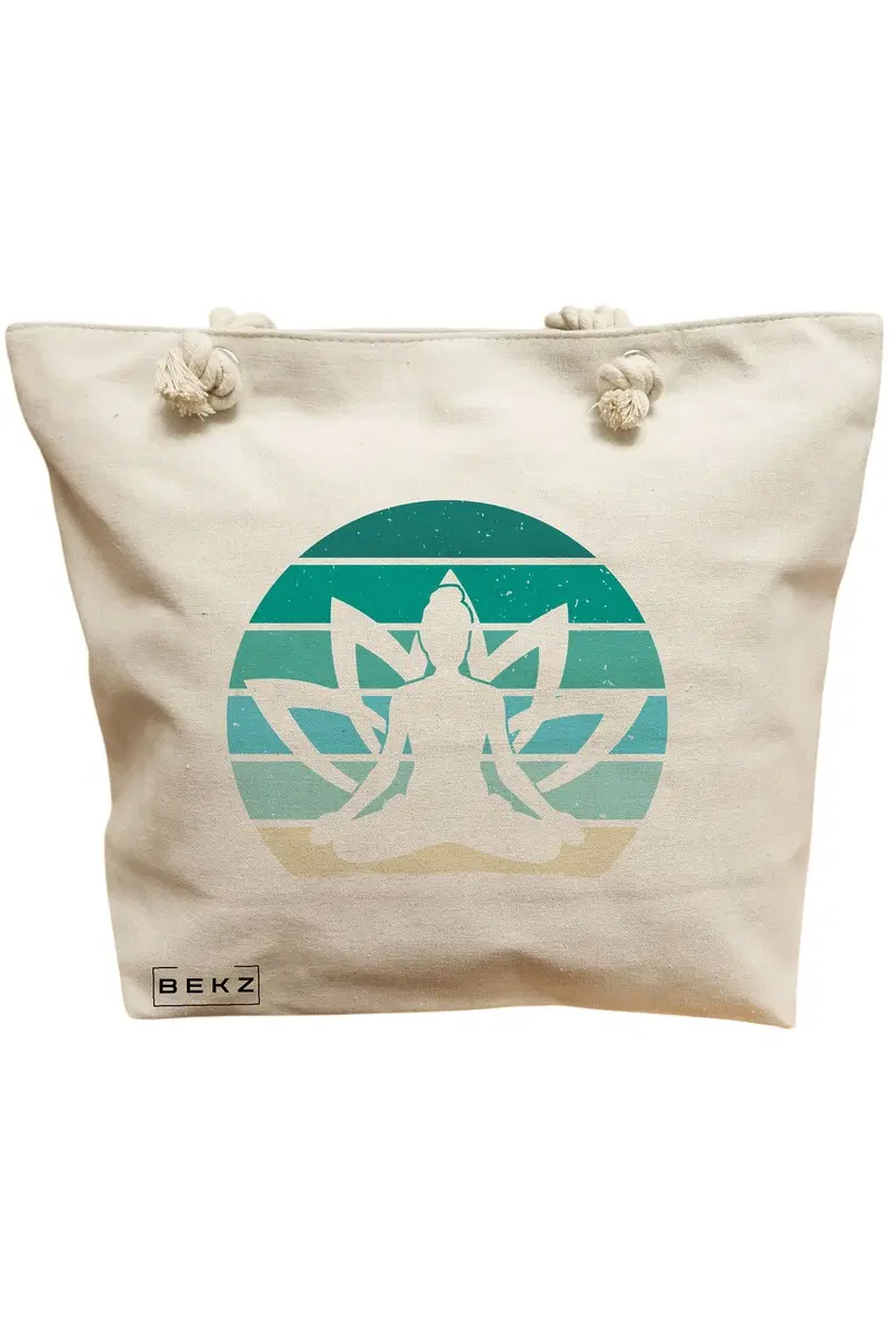Geanta Canvas Tote pentru femei Yoga 19